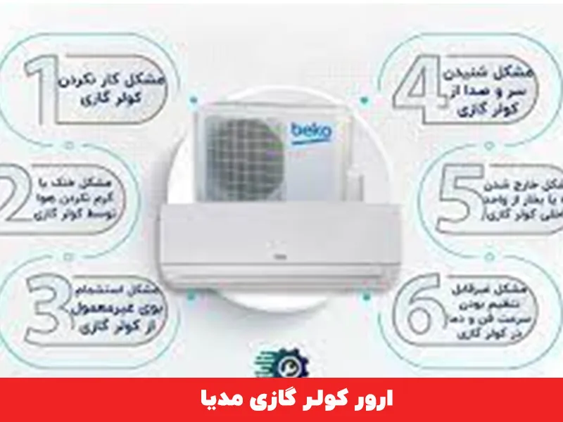 ارور کولر گازی مدیا